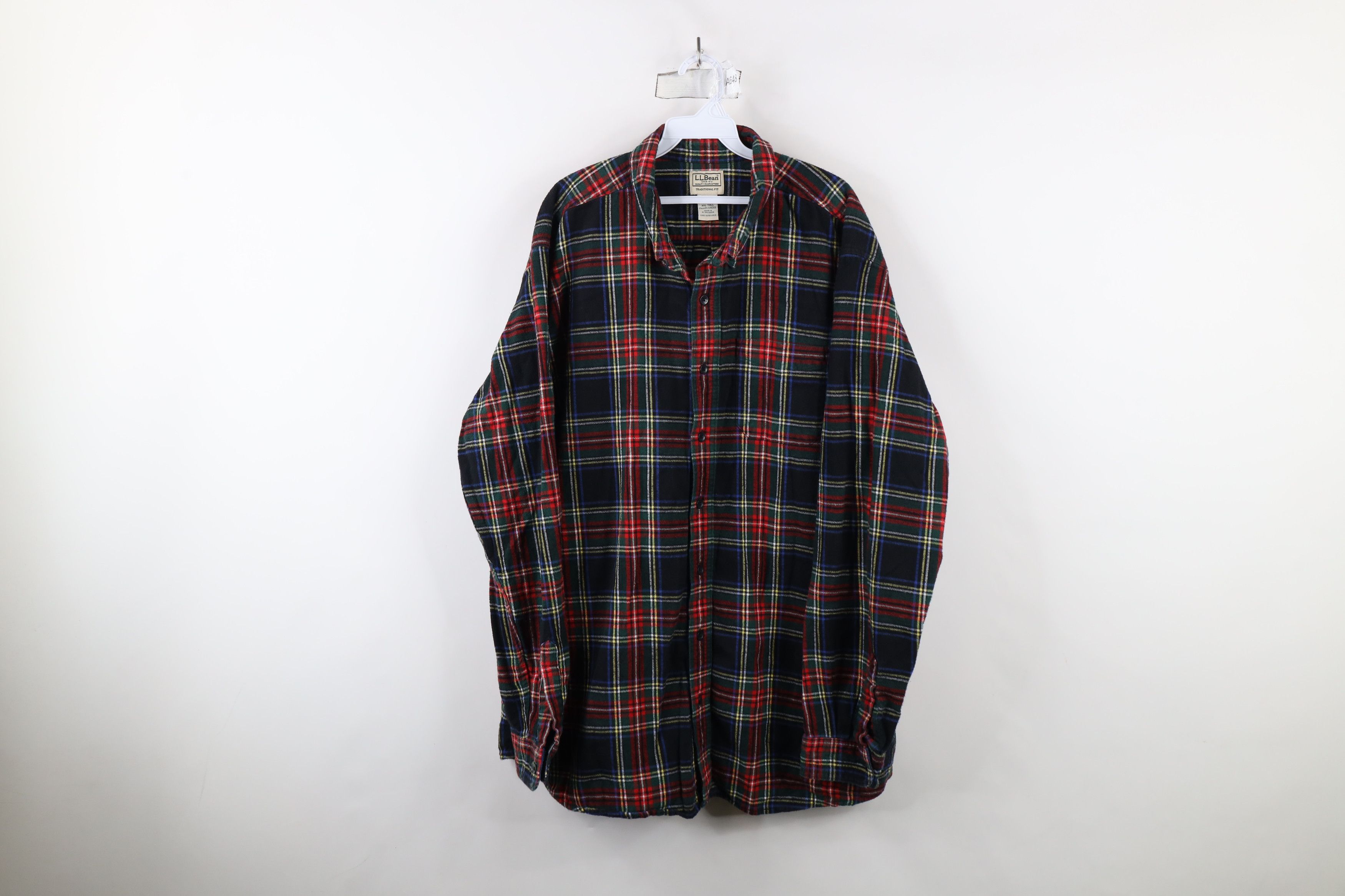 L.L. Bean × Vintage Vintage LL Bean Collared Button Down Shirt Plaid Cotton Size US XXL / EU 58 / 5 - 1 Thumbnail