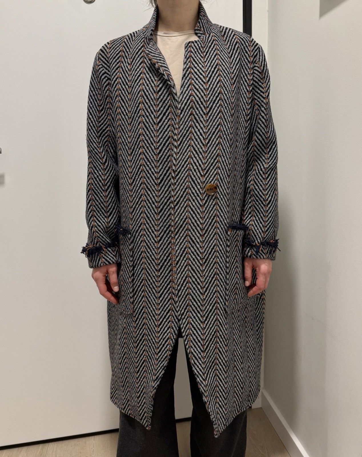 Ulla Johnson Ulla Johnson Eleanor Coat Womens Long Graphite Jacket size S Size S / US 4 / IT 40 - 1 Thumbnail