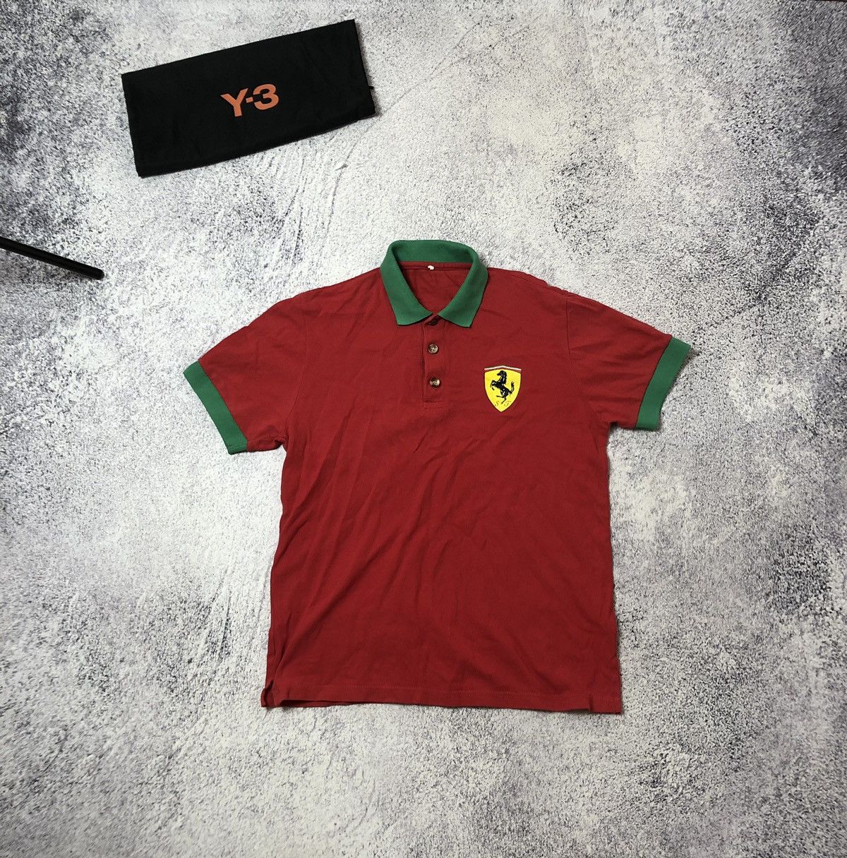 NASCAR Vintage men’s polo Ferrari size S y2k casual Size US S / EU 44-46 / 1 - 1 Thumbnail
