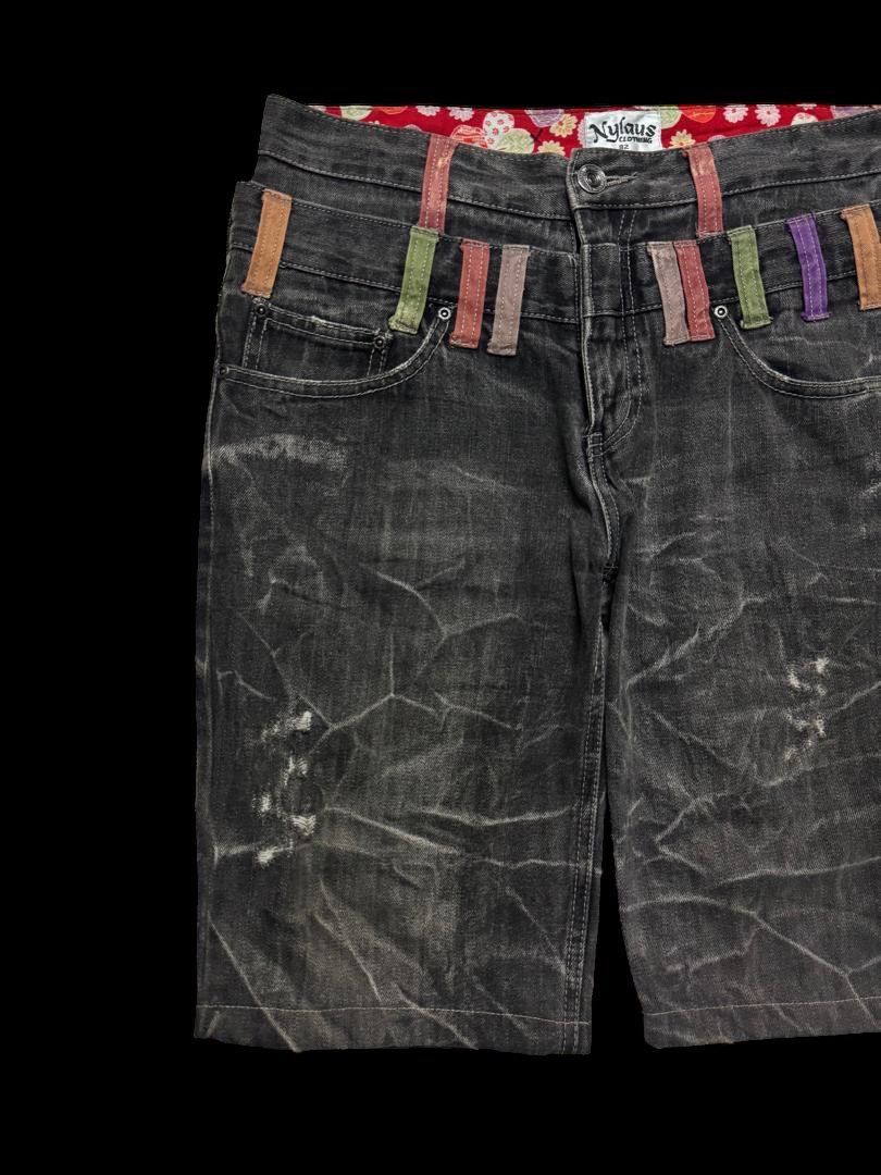 Vintage Vintage Antfui 🇯🇵 Double Waist Whisker Short Distressed Jean Size US 30 / EU 46 - 3 Thumbnail