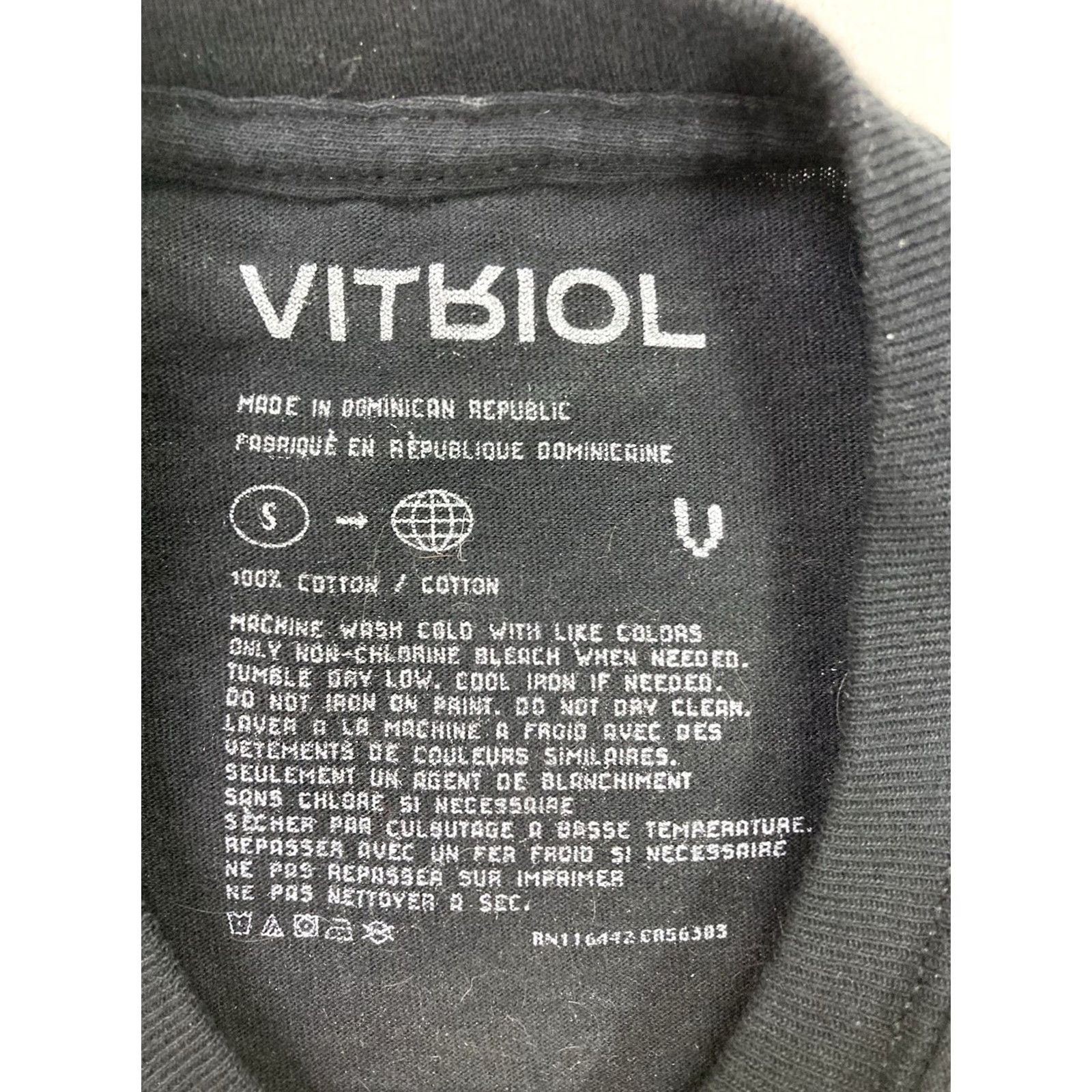 Vintage VITRIOL T-Shirt Graphic Short Sleeve Men Small Black Skull Dream Reaper Crew Neck Logo All Seasons Size US S / EU 44-46 / 1 - 4 Thumbnail