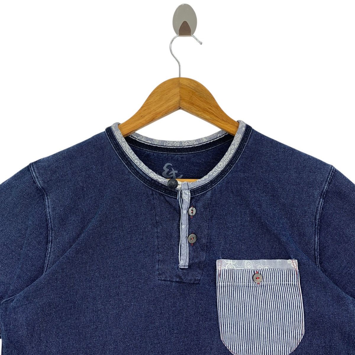 Eternal × Japanese Brand ETERNAL Indigo Blue jeans pocket tee Size US M / EU 48-50 / 2 - 2 Thumbnail