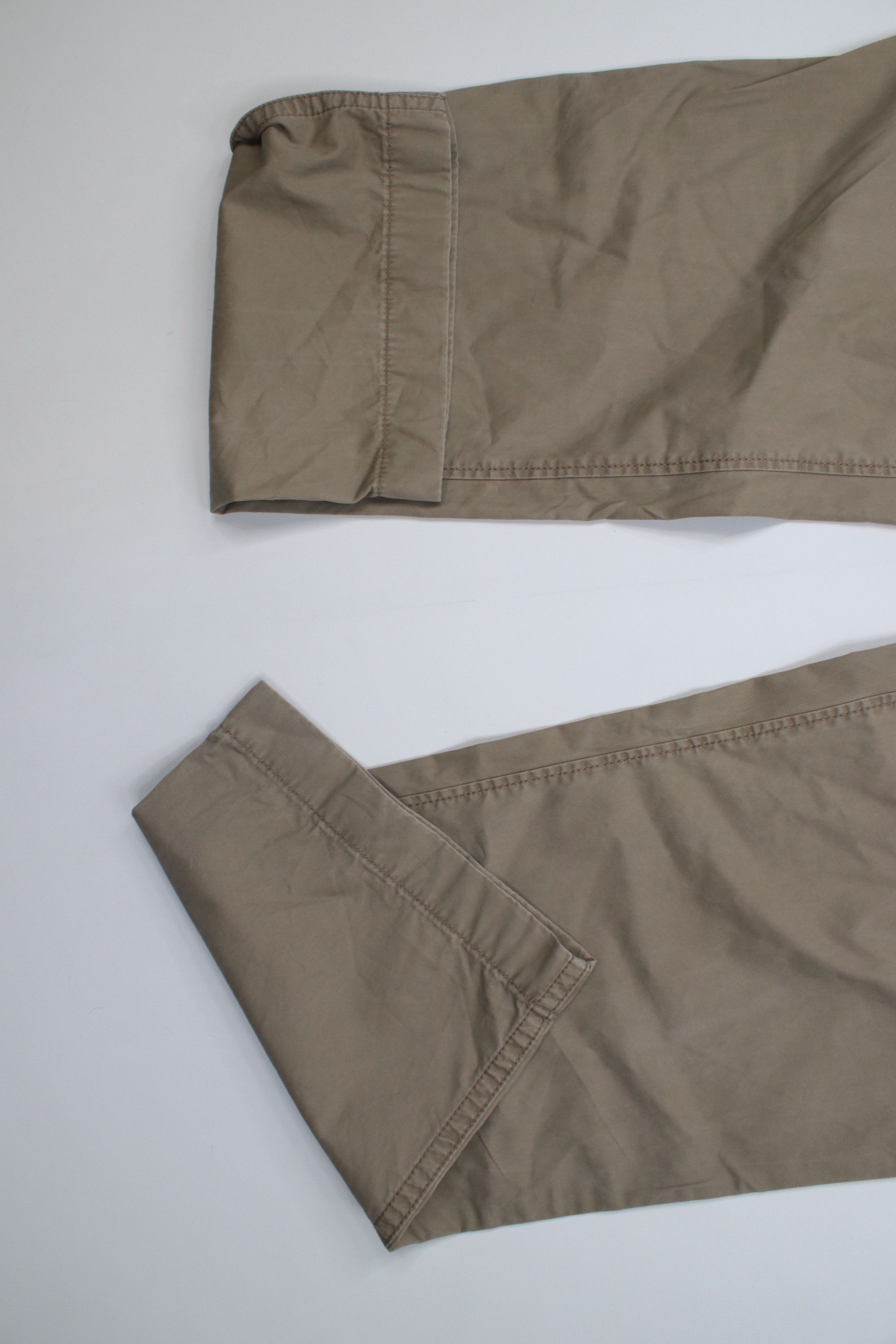 J.Crew Vintage J Crew Fit Premium Wide Leg Cargo Pants Beige Size US 34 / EU 50 - 5 Thumbnail