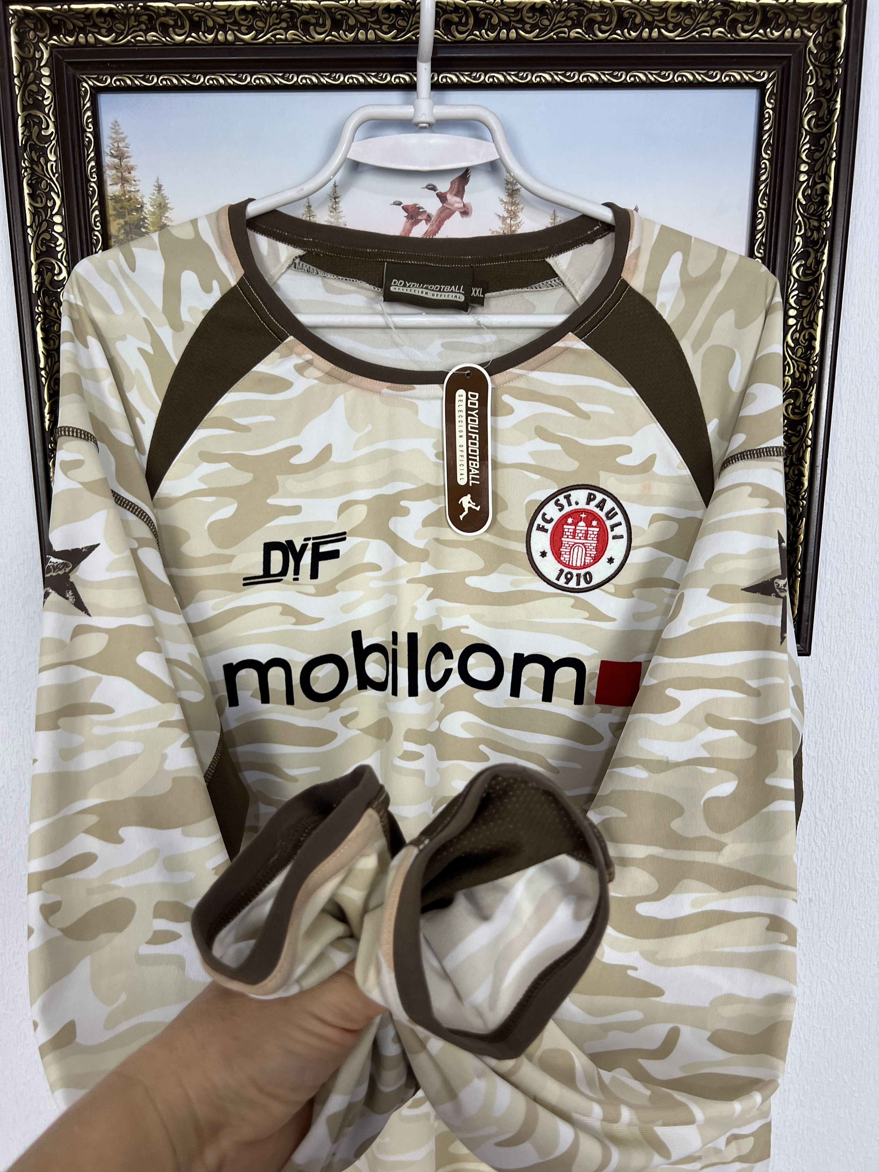 Vintage St Pauli football shirt Soccer Long Sleeve Jersey Trikot Size US XXL / EU 58 / 5 - 5 Thumbnail
