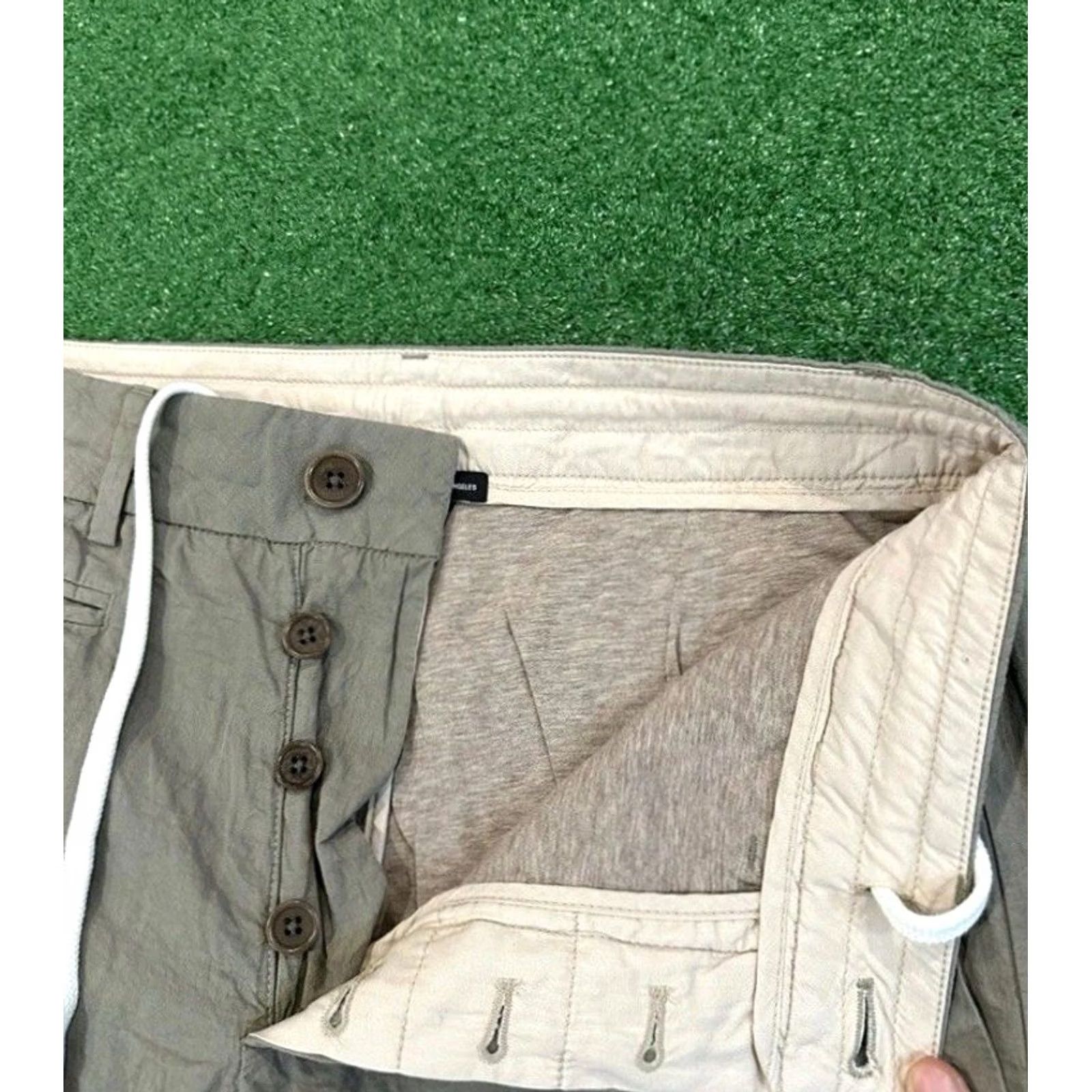 James Perse James Perse Shorts Mens 28 Cotton Blend Metal Lined Flat Front Chino Greystone Size US 28 / EU 44 - 4 Thumbnail