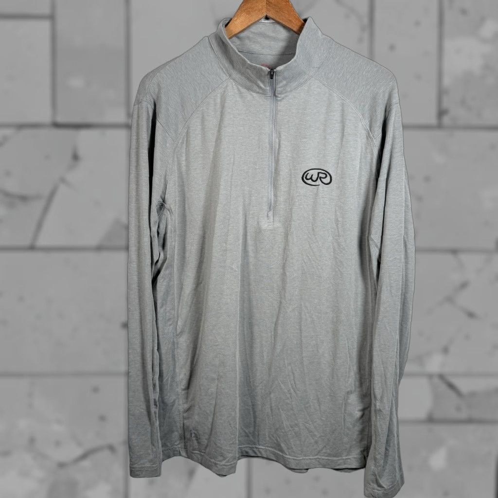 TravisMathew Travis Mathew Gray Half Zip Polyester Blend Pullover Mens Size XL Zip Pullover Size US XL / EU 56 / 4 - 1 Thumbnail