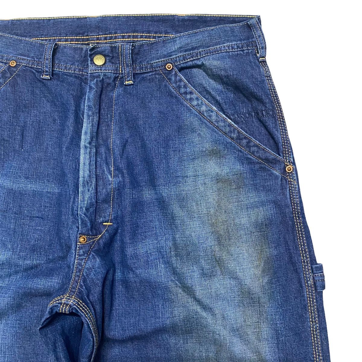 Bape Vintage Bape Denim Carpenter Pants Oiled Coated Size US 34 / EU 50 - 5 Thumbnail