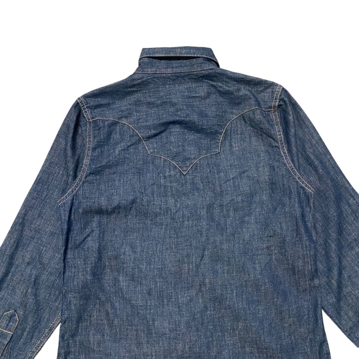 45rpm Made in Indigo Western Denim Shirt Size US XS / EU 42 / 0 - 8 Thumbnail