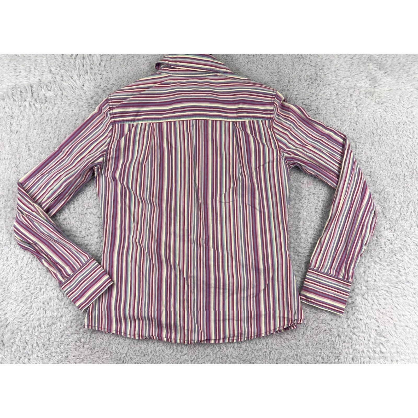 Tommy Hilfiger Vintage Tommy Hilfiger Pink Striped Cotton Shirt Womens L All Seasons Casual Size L / US 10 / IT 46 - 2 Thumbnail