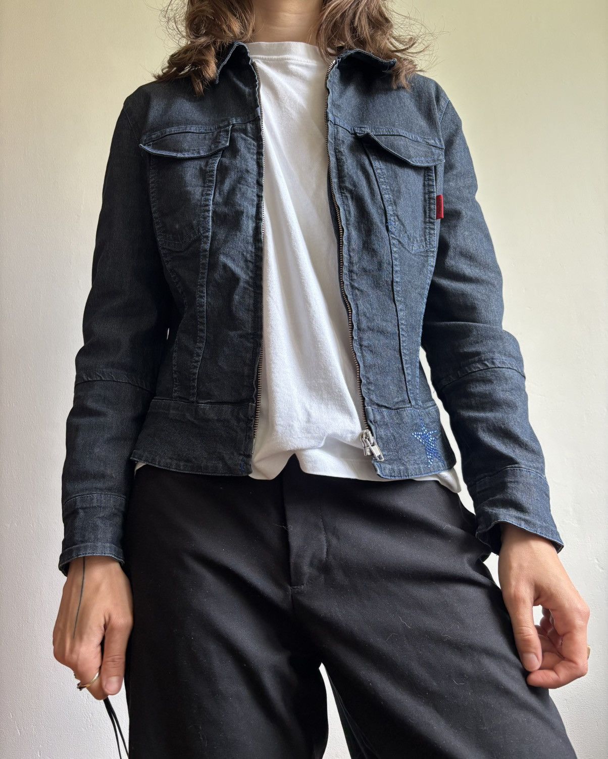 Hugo Boss Hugo Boss denim jacket y2k made in Italy Size XS / US 0-2 / IT 36-38 - 4 Thumbnail