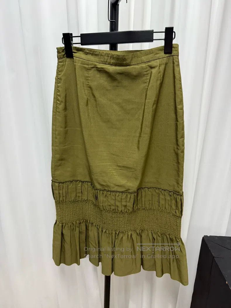 Dries Van Noten DRIES VAN NOTEN Fish Tail Skirt Size 34 Linen Blended Fabr Size 25" / US 0 / IT 36 - 4 Thumbnail