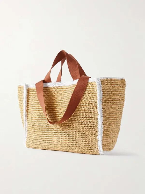 Marni o1w1db11125 Size :OS/Sillo Raffia Tote Bag in Beige Size ONE SIZE - 2 Thumbnail