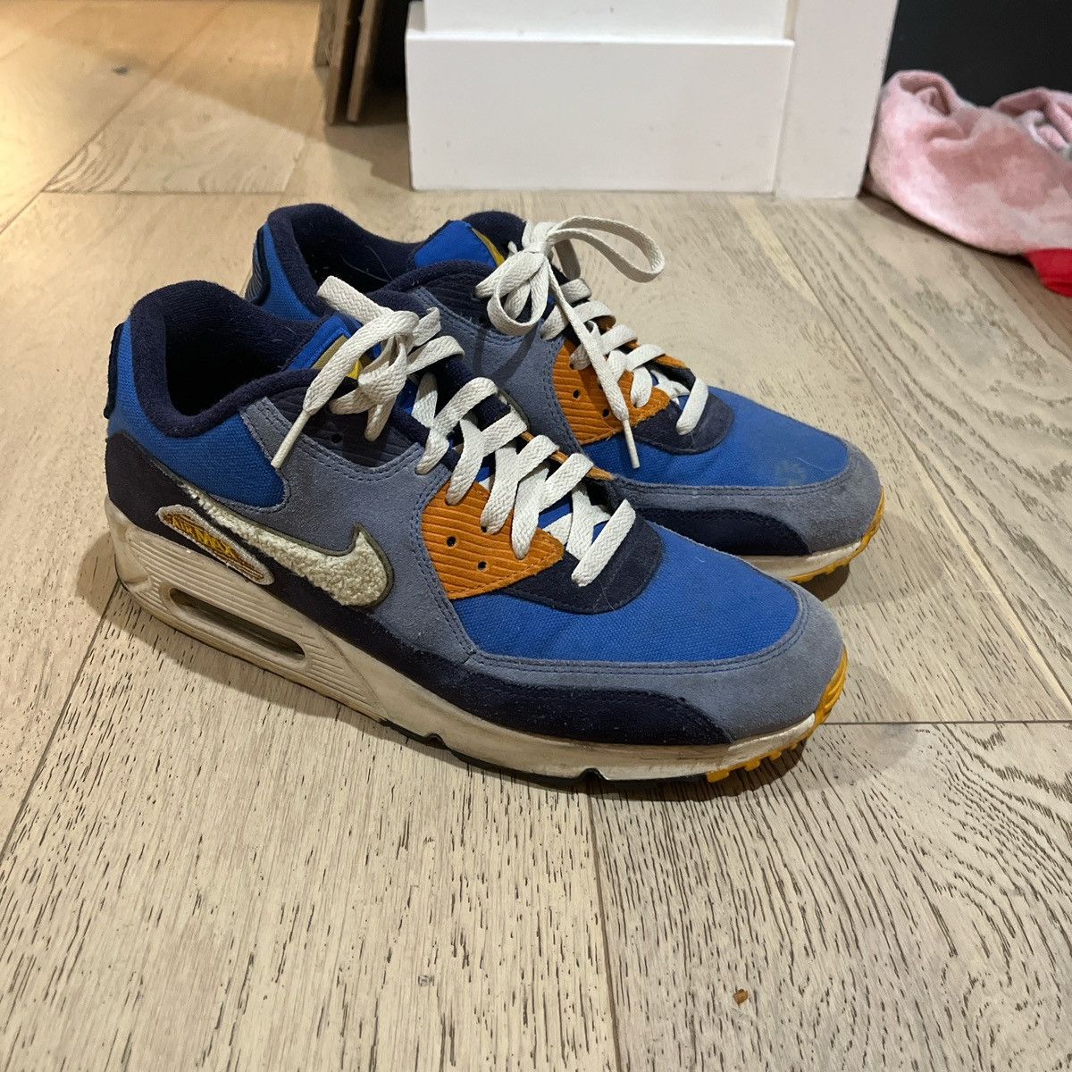 Nike Nike Air Max 90 Premium SE Game Royal Men Light Cream 2018 Size US 10.5 / EU 43-44 - 1 Thumbnail