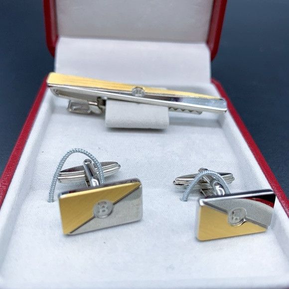 Bally Bally Silver and Gold Tone Cufflinks Set Size ONE SIZE - 2 Thumbnail