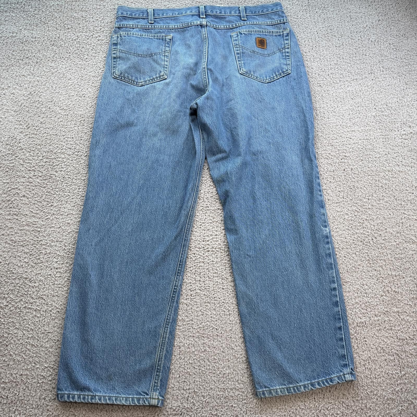 Carhartt Carhartt B146 DST Relaxed Fit Denim Jeans 40x30 Light Wash Size US 40 / EU 56 - 2 Thumbnail