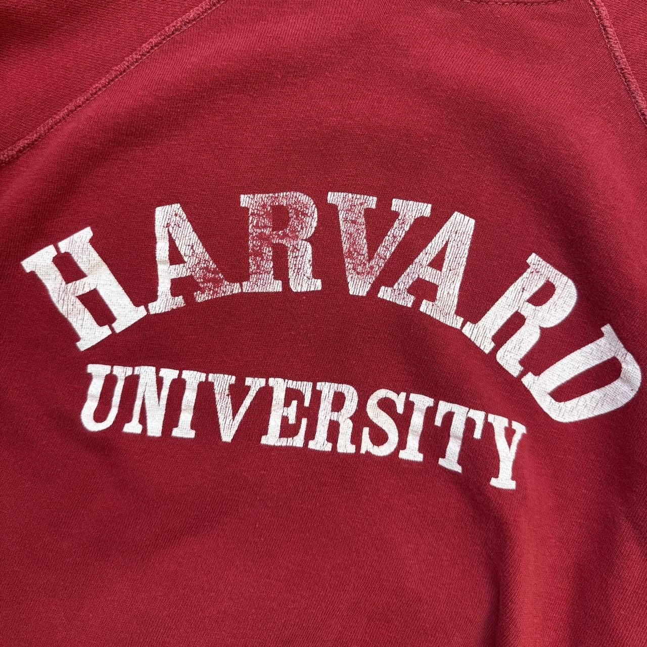 Vintage true vintage red harvard crewneck sweatshirt collegiate Size US S / EU 44-46 / 1 - 2 Thumbnail