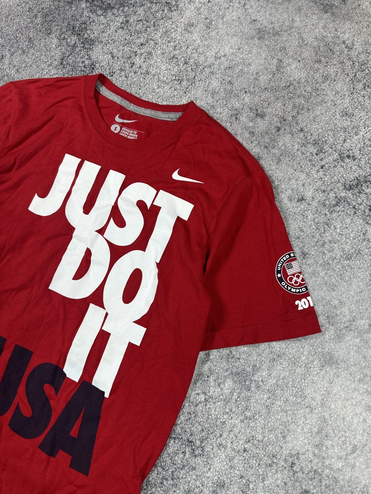 Nike Y2K Vintage Nike Just Do It Usa Big Logo T-shirt Streetwear Size US S / EU 44-46 / 1 - 2 Thumbnail