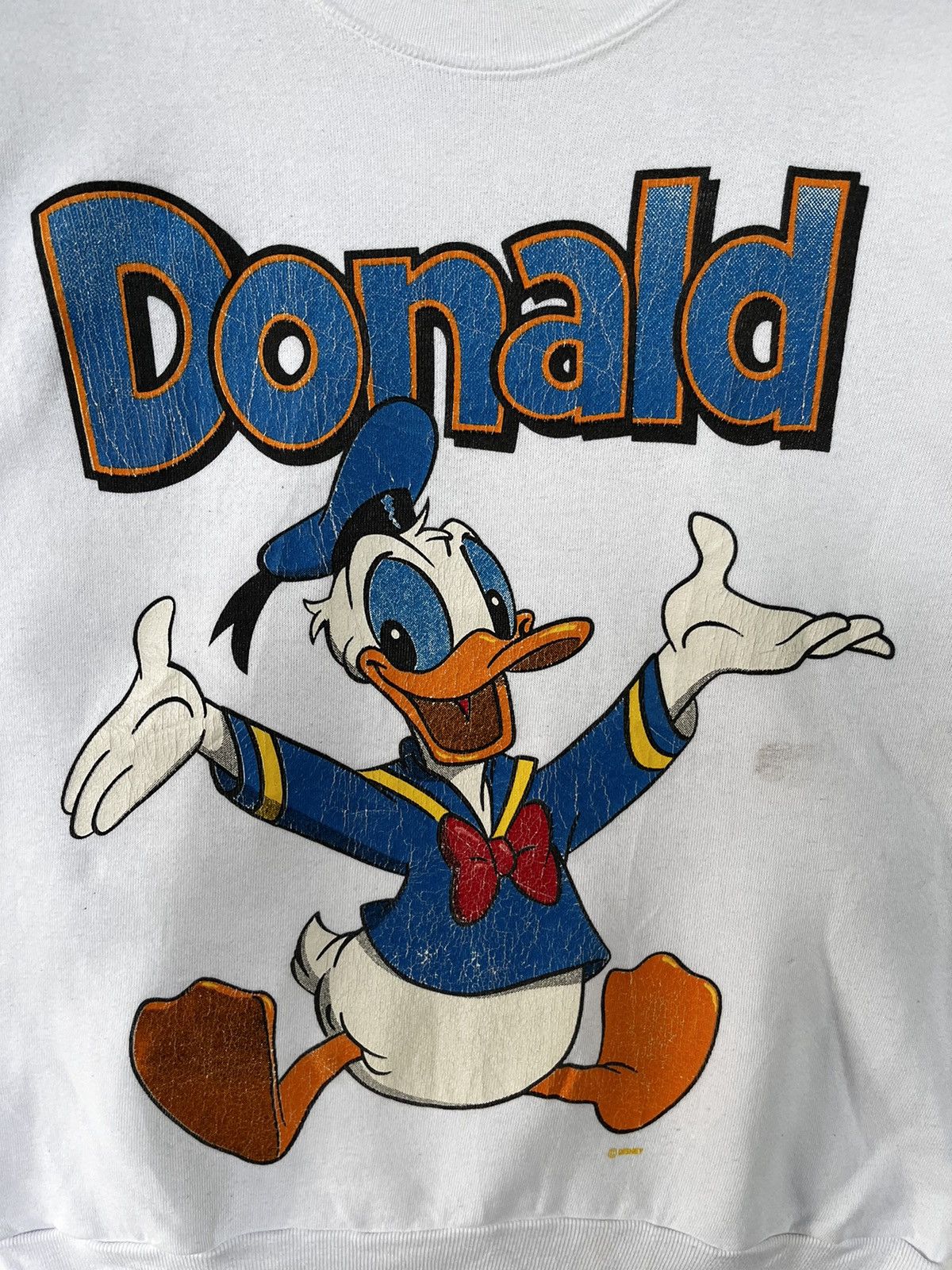 Disney Vintage 90s Velva Sheen Donald Duck Sweatshirt Size US L / EU 52-54 / 3 - 3 Thumbnail