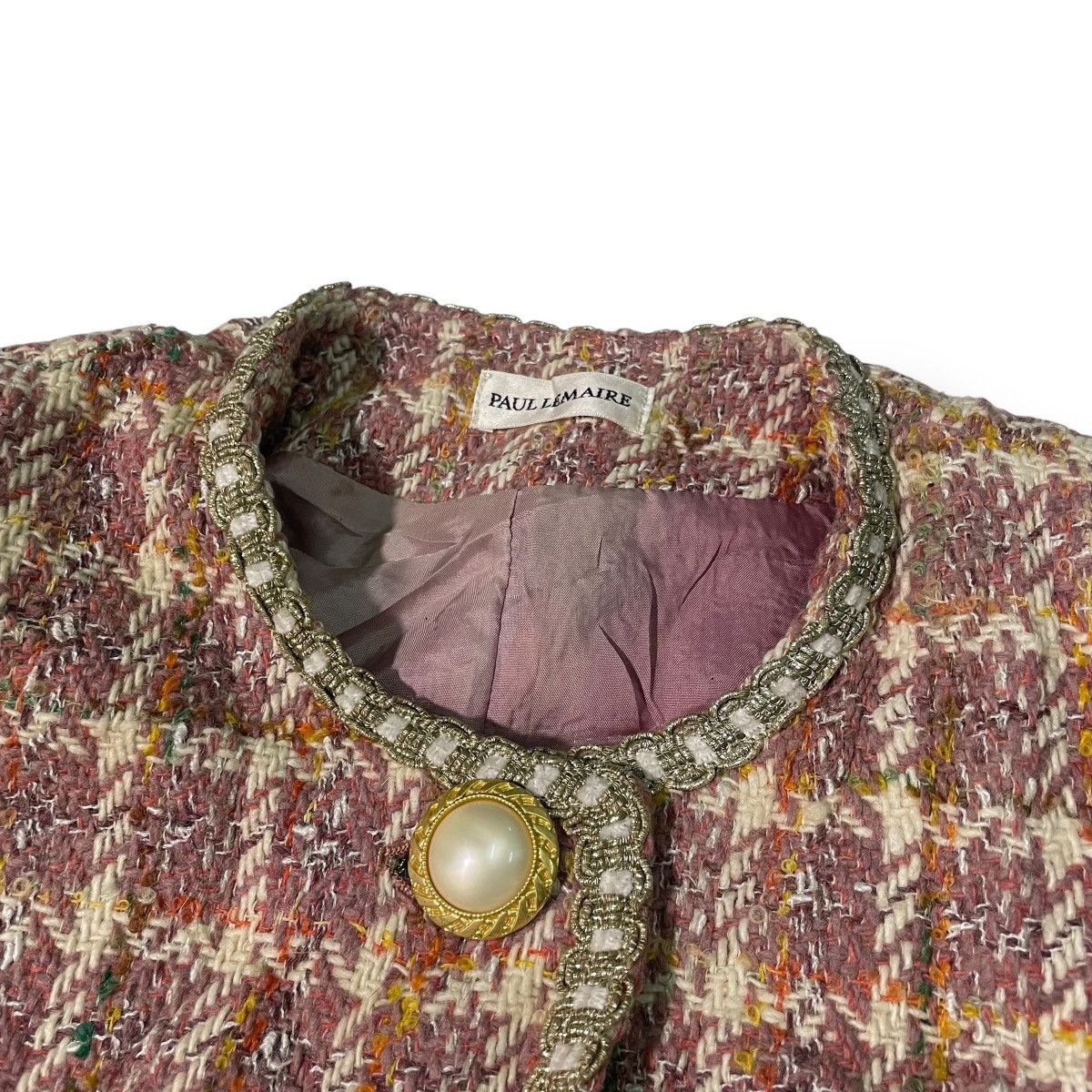 Christophe Lemaire Paul Lemaire Cropped Knitted Tweed Jacket Women Size XS / US 0-2 / IT 36-38 - 10 Thumbnail