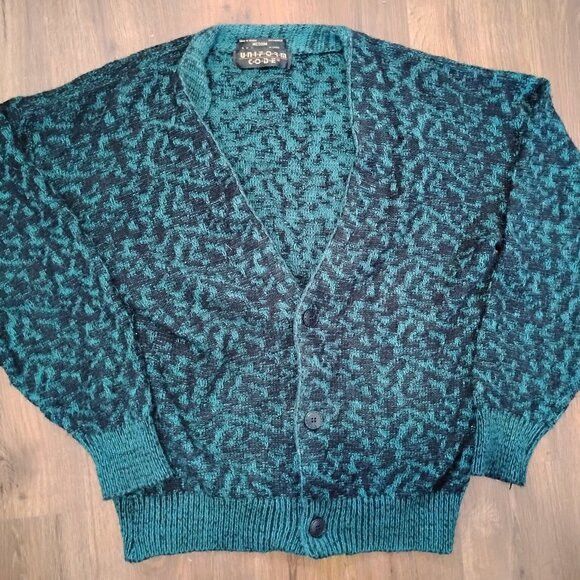 Other Vintage Uniform Code Merled Cardigan Sweater Grandma Core Size US M / EU 48-50 / 2 - 2 Thumbnail