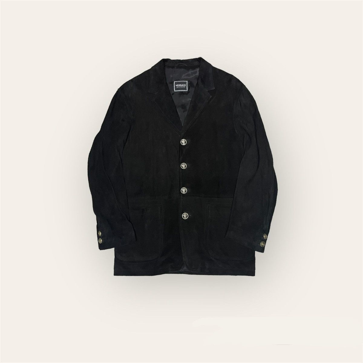 Genuine Leather × Versace × Vintage Versace Parka Suede Leather Size US M / EU 48-50 / 2 - 1 Thumbnail