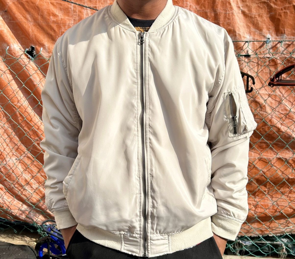 Old Navy Japanese Brand NAVY Bomber Jacket Size US M / EU 48-50 / 2 - 21 Thumbnail