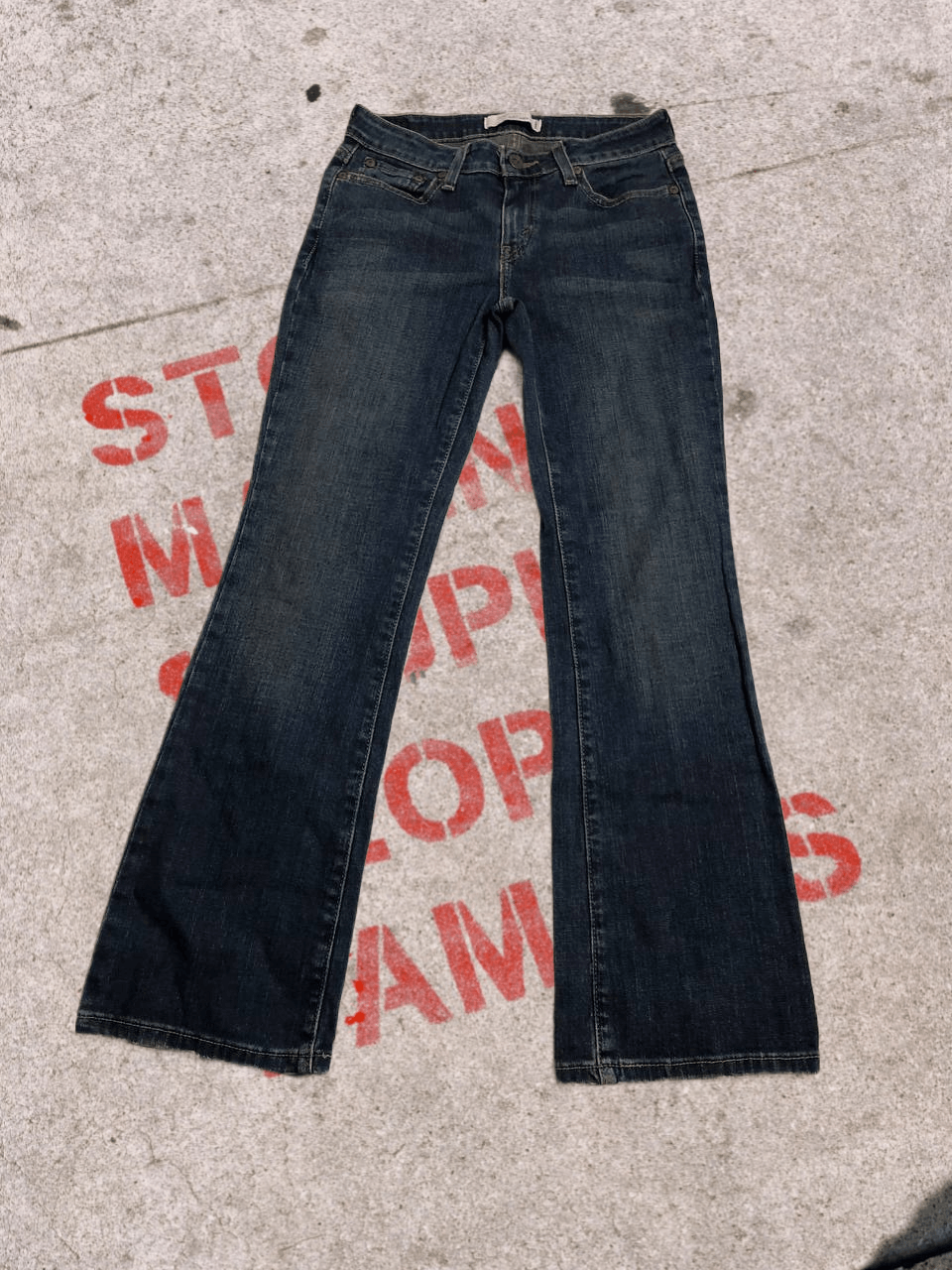 Levi's Levis Button Low Rise Bootcut Jeans Size 28" / US 6 / IT 42 - 1 Thumbnail