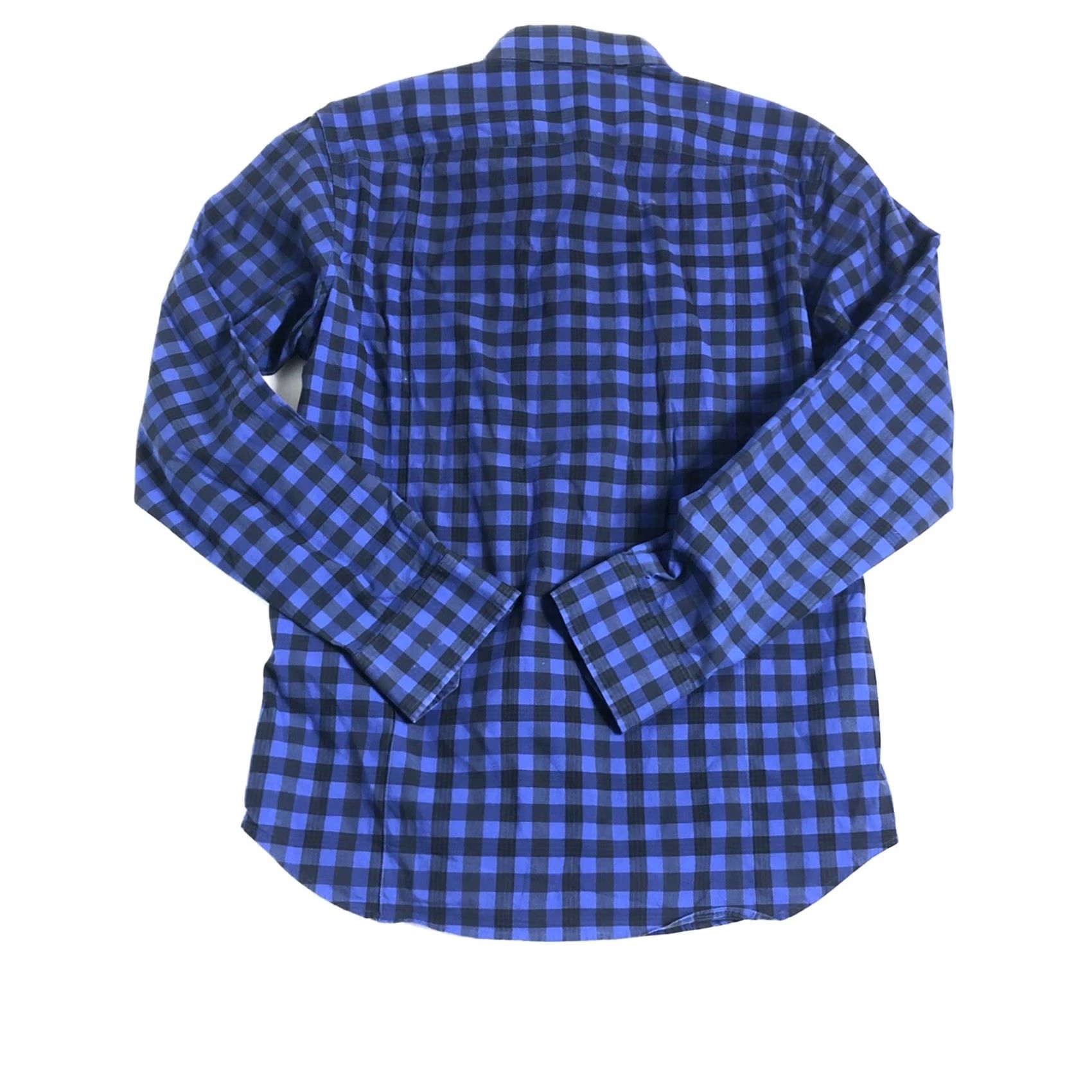 Banana Republic Banana Republic Shirt Men Small Plaid Casual Button-Up Slim Fit Blue Navy I16 Size US S / EU 44-46 / 1 - 2 Thumbnail