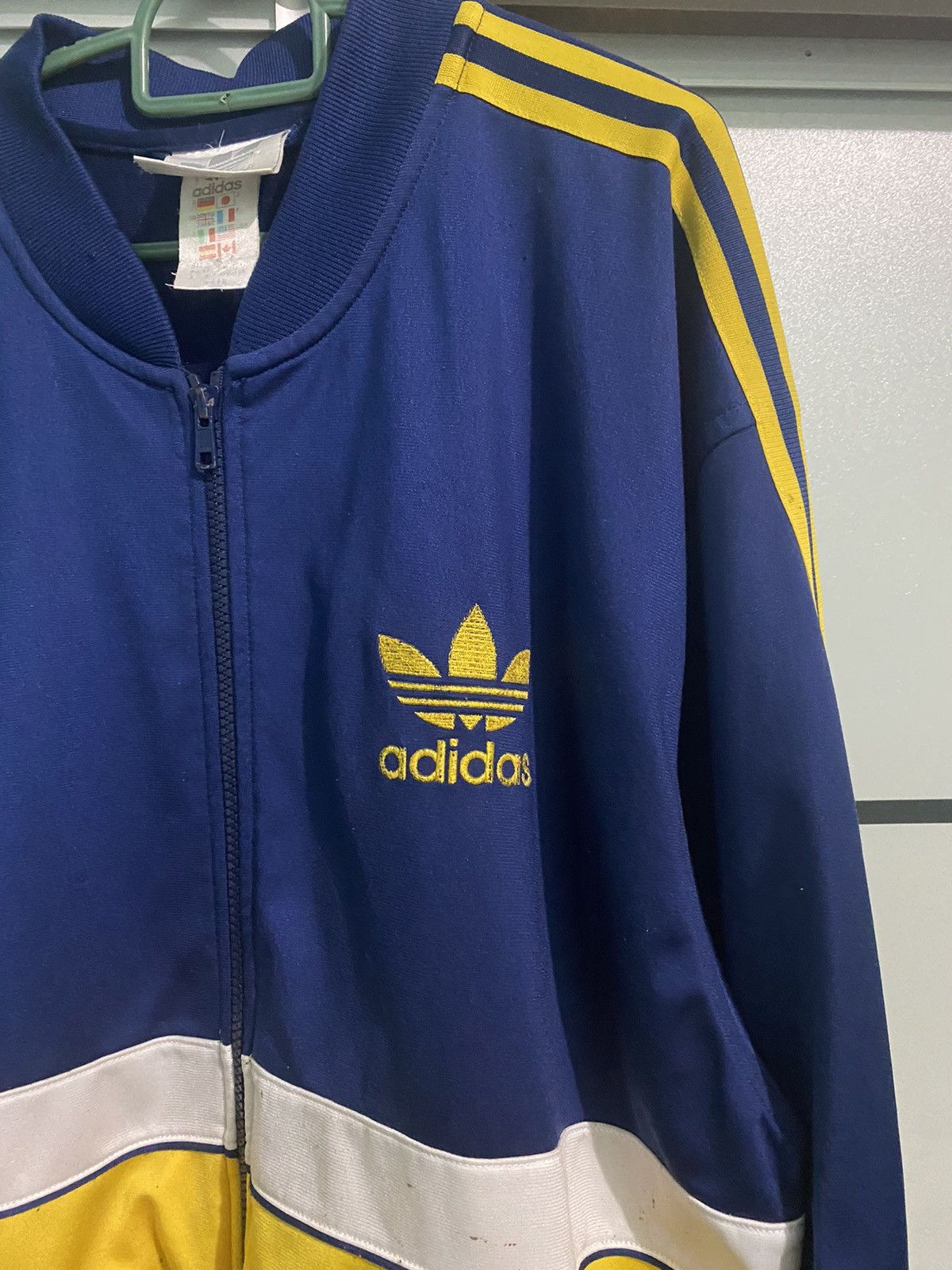 Adidas × Vintage Vintage Adidas 99’s Trefoil Sweater Outdoor Size US L / EU 52-54 / 3 - 3 Thumbnail