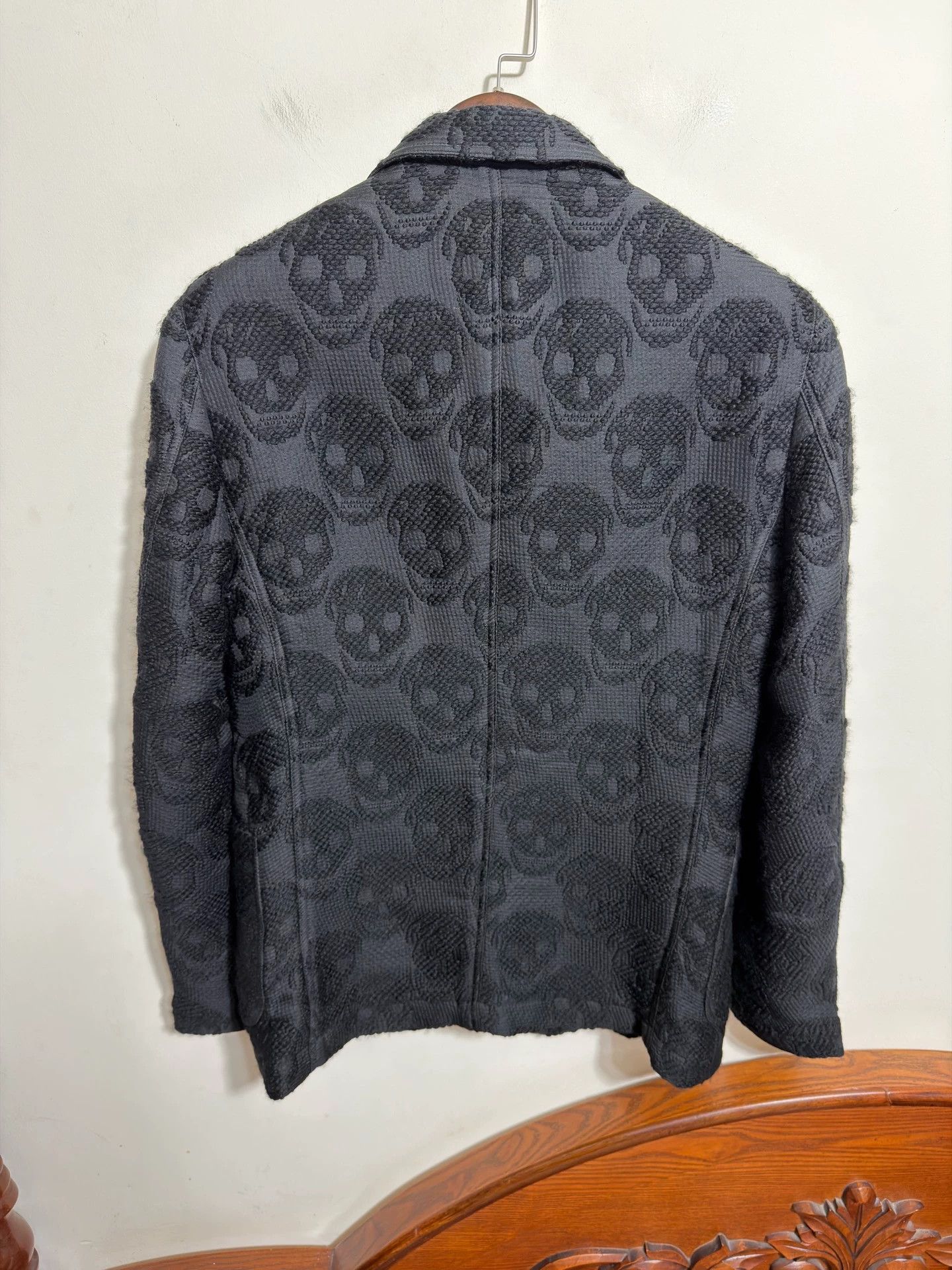 Alexander McQueen Alexander McQueen Skull Embroidered Slim Suit Jacket Size 50R - 2 Thumbnail