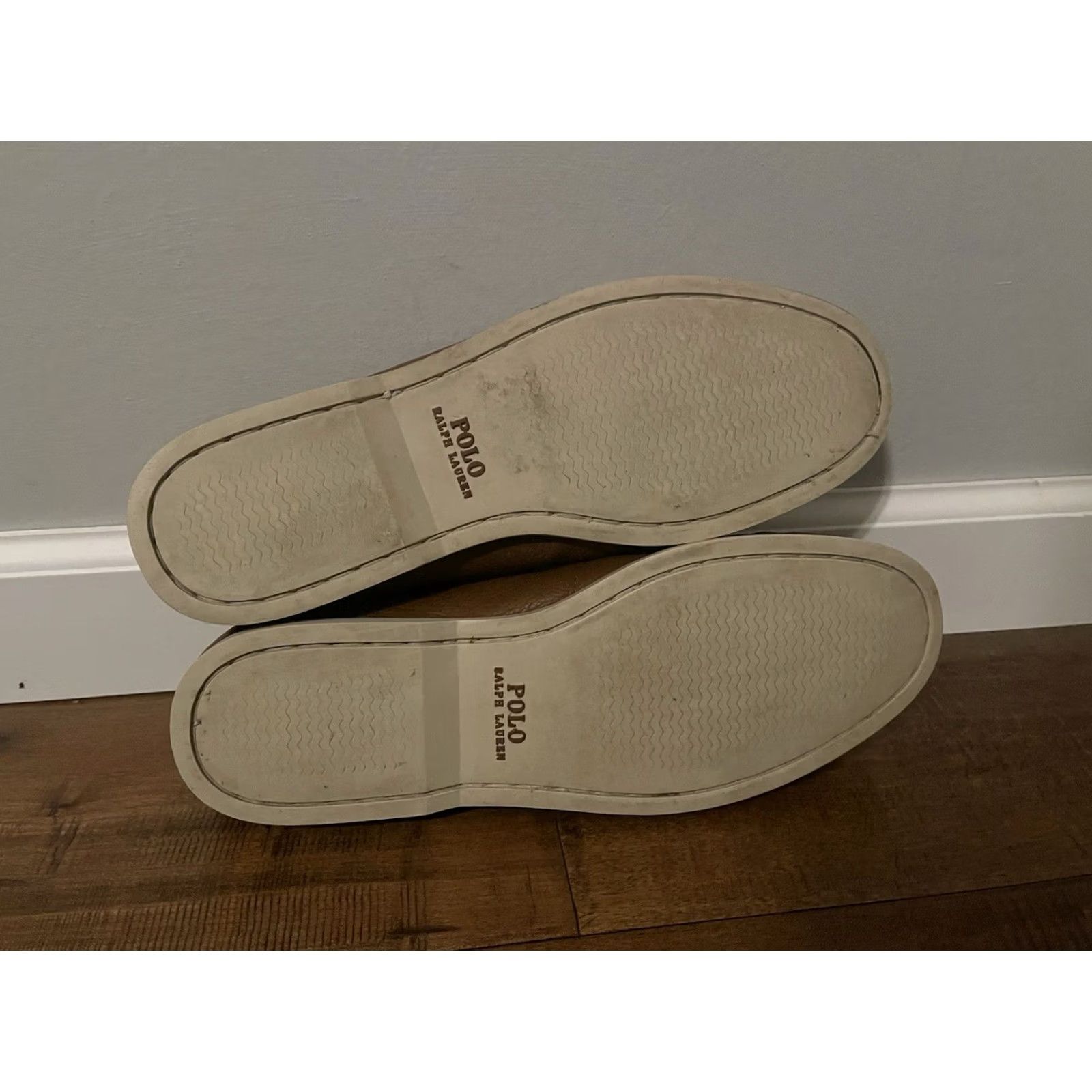 Ralph Lauren Ralph Lauren Polo Bjorn Brown Leather Driving Penny Loafer Shoes - Men's 11.5D, Slip On, Loafer, Leather Upper, Brown, Casual Navy? Size US L / EU 52-54 / 3 - 6 Thumbnail