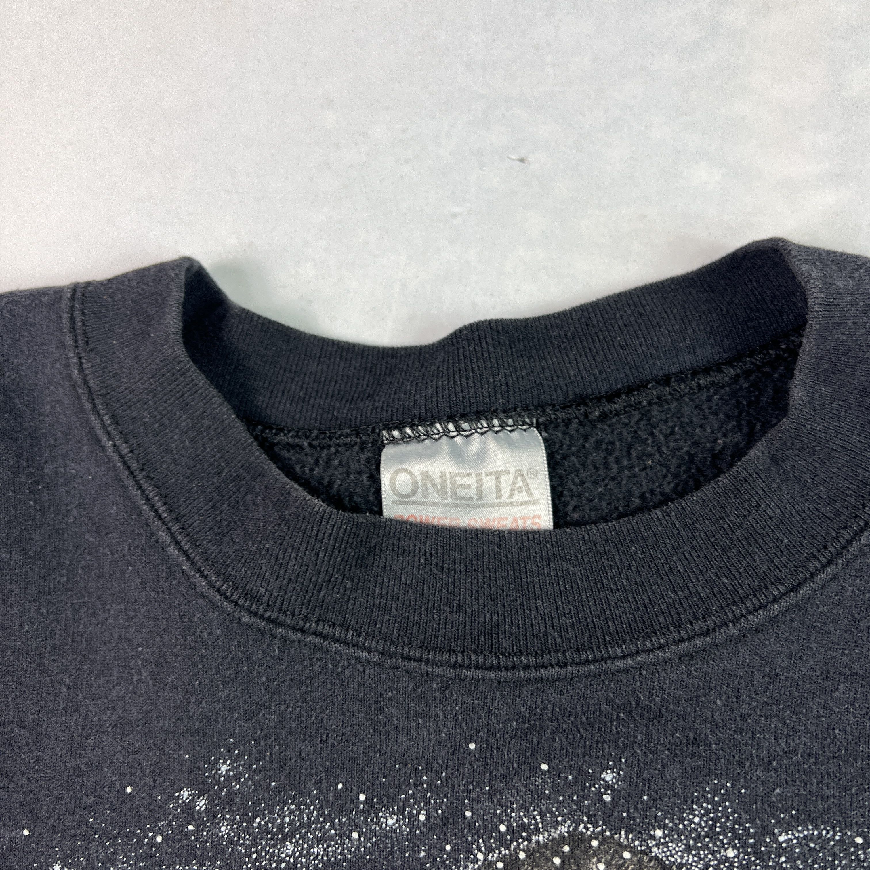 Other VTG 90s Nature Wolf Wolves Sweatshirt Black Faded Crewneck Size US L / EU 52-54 / 3 - 9 Thumbnail