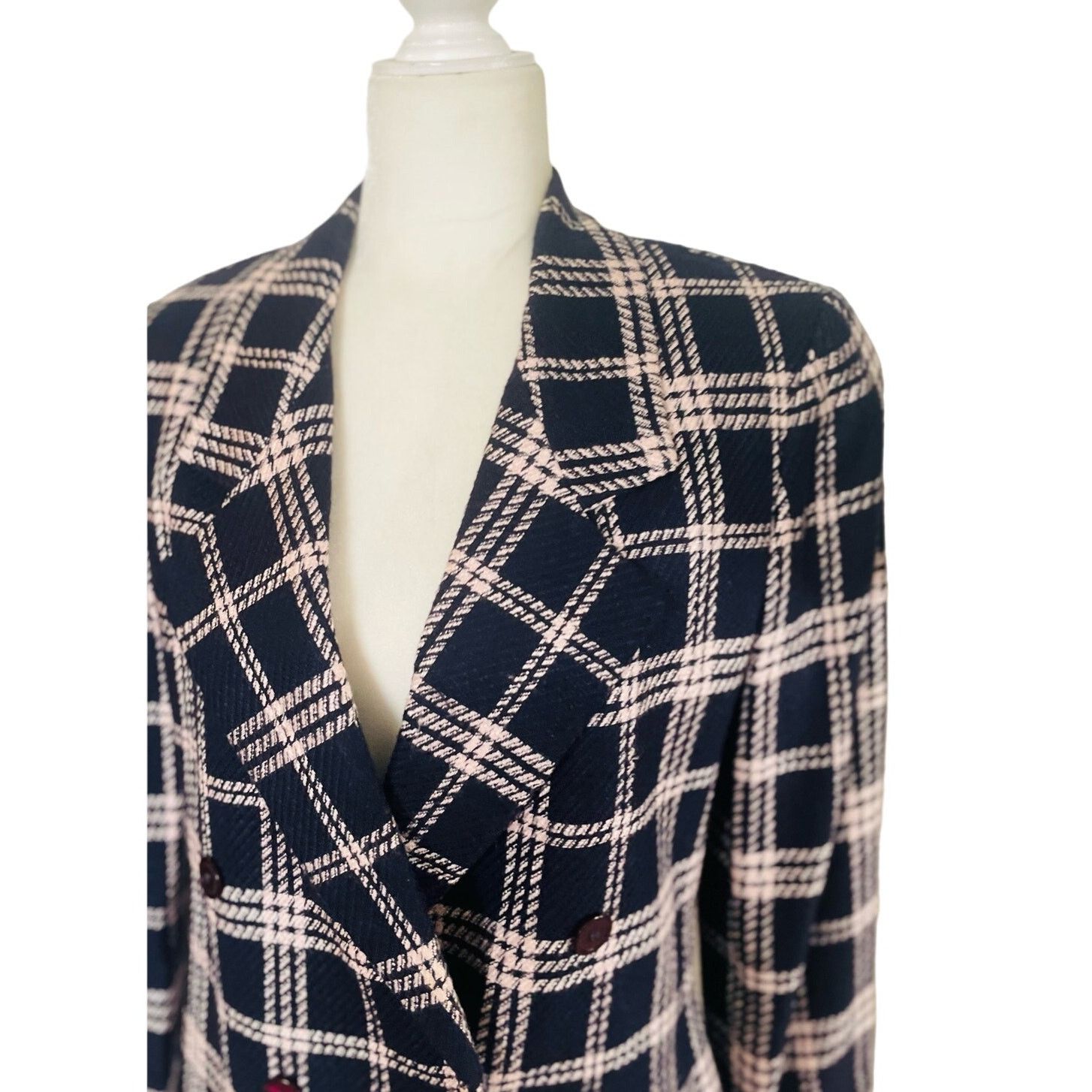 Other Breckenridge Womens Vintage Plaid Blazer Size S / US 4 / IT 40 - 4 Thumbnail