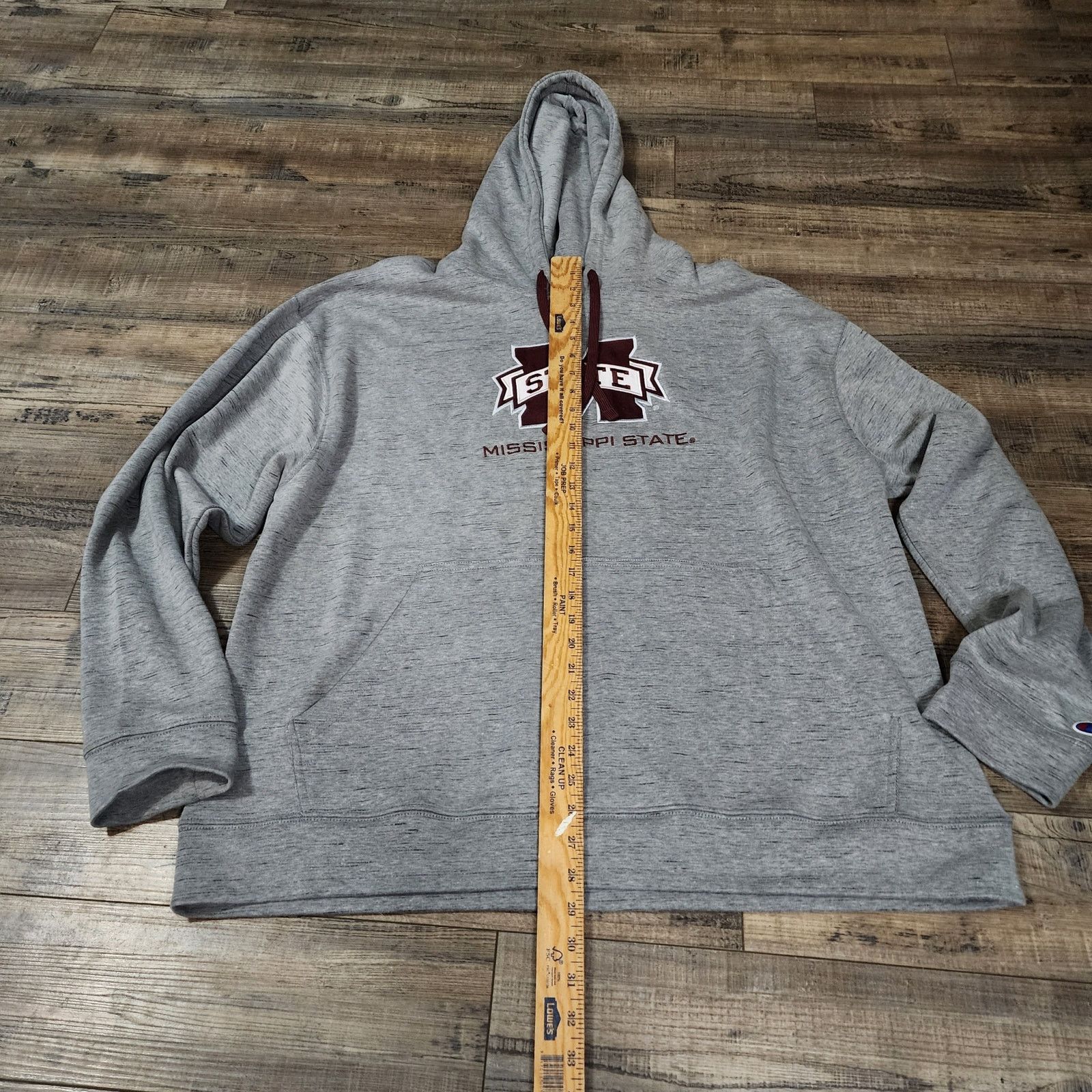 Champion MSU Mississippi Bulldogs Hoodie Size 2XL Gray Maroon 2390 Size US XXL / EU 58 / 5 - 2 Thumbnail