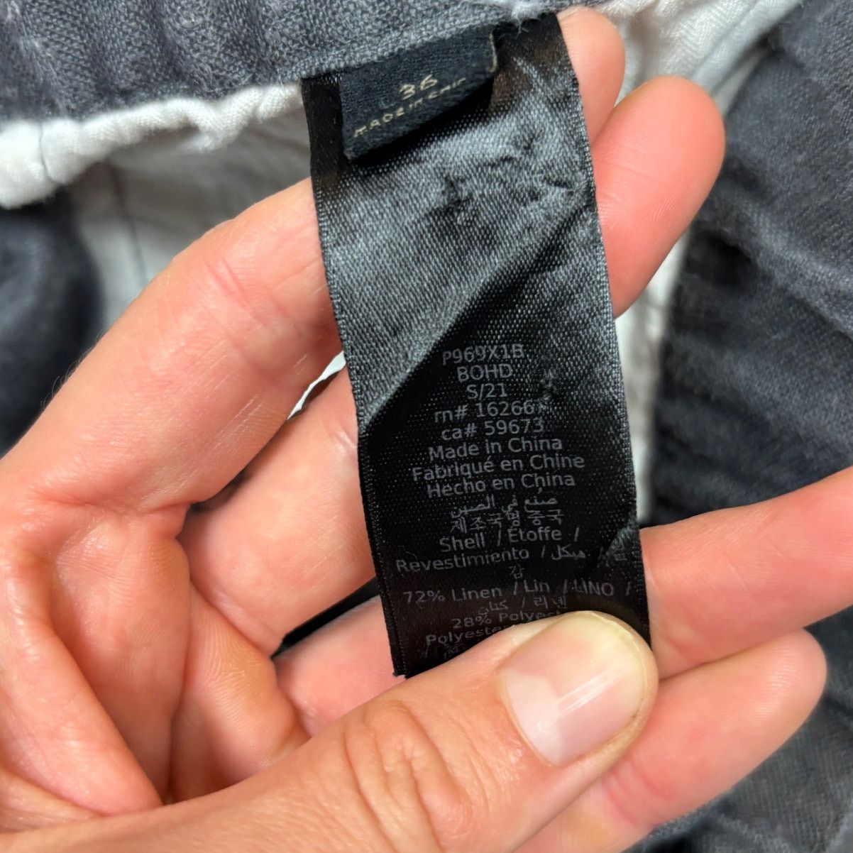 John Varvatos John Varvatos Star USA Robbie Tailored Slim Linen Pants 36 Size US 36 / EU 52 - 6 Thumbnail