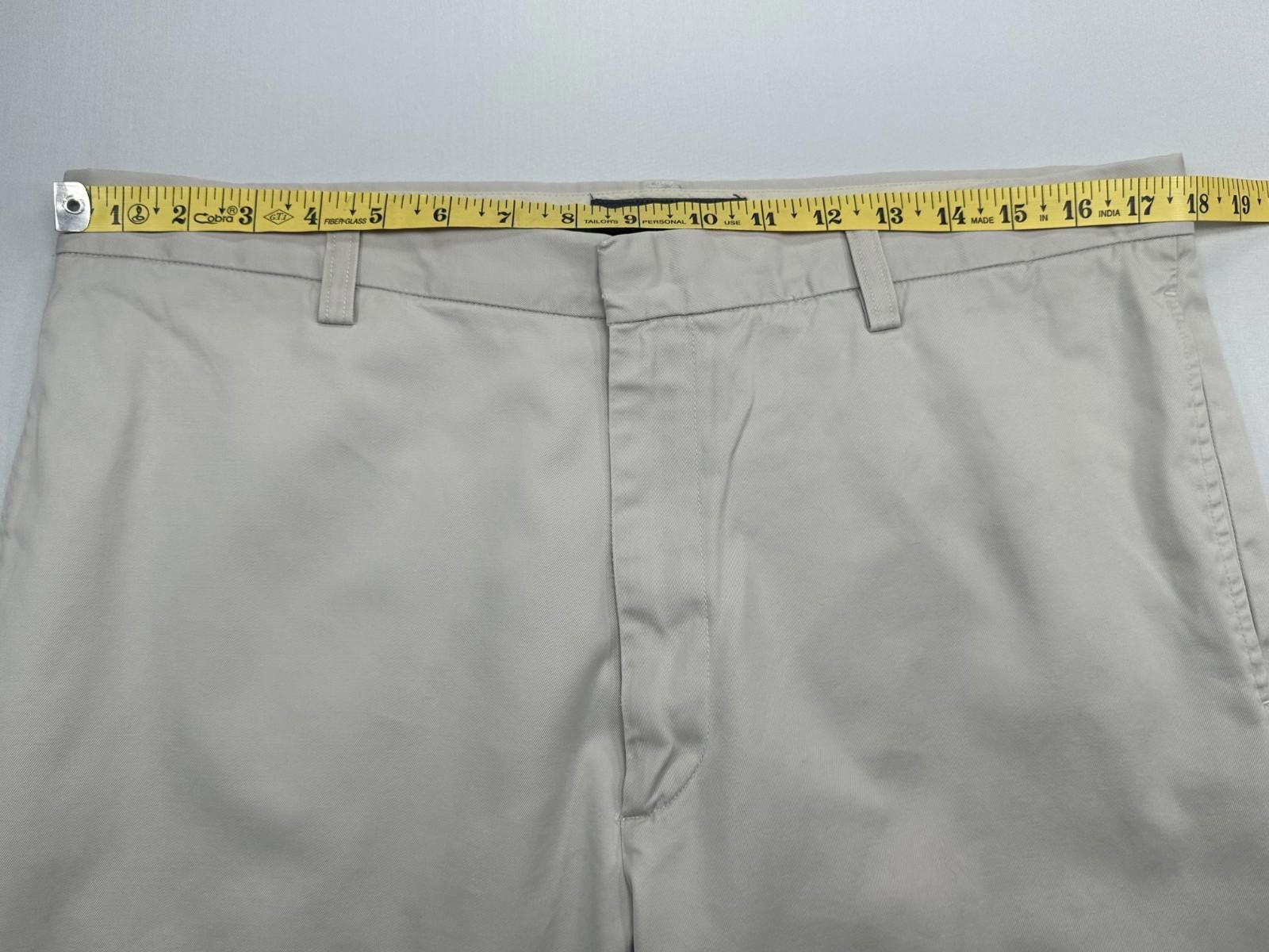 Banana Republic Banana Republic Flat Front Cotton Chinos Men Khaki 35/32 Size US 35 - 5 Thumbnail