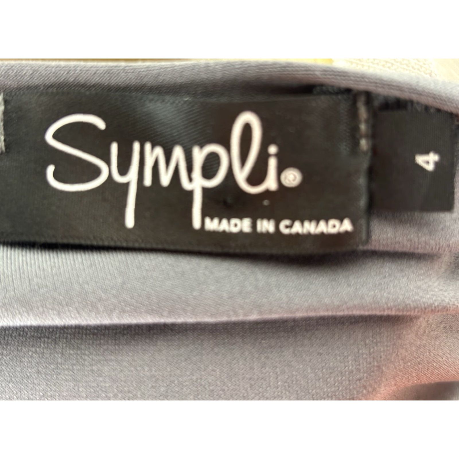 Vintage VINTAGE Sympli Canada Tunic Top Shirt Sz 4 Women’s Grey Stretch Asymmetric Tiered Size S / US 4 / IT 40 - 7 Thumbnail