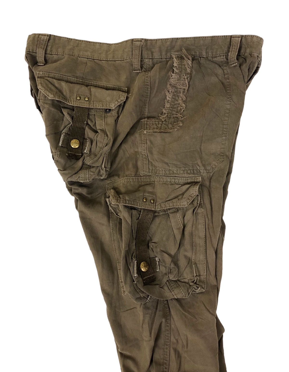 Japanese Brand Flare Surplus Bondage Cargo Pants Size US 34 / EU 50 - 11 Thumbnail