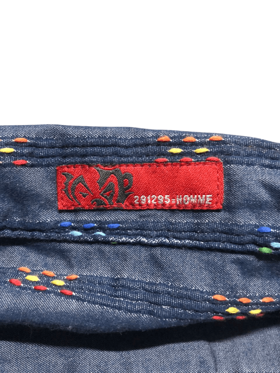 291295=Homme Vintage 291295=Homme Native Zipper Shirt Short Sleeve Size US M / EU 48-50 / 2 - 12 Thumbnail