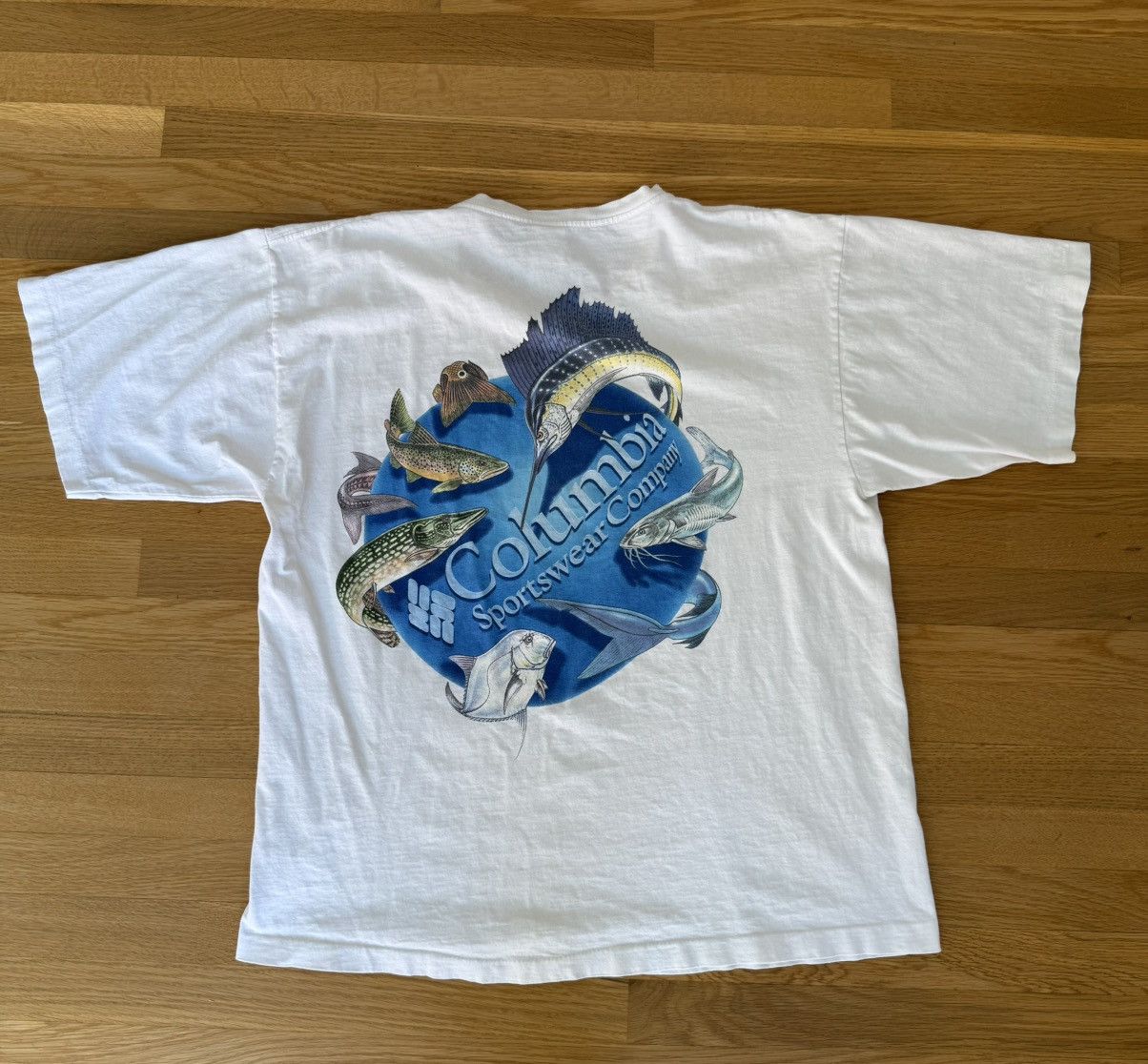 Vintage Columbia Fishing T Shirt