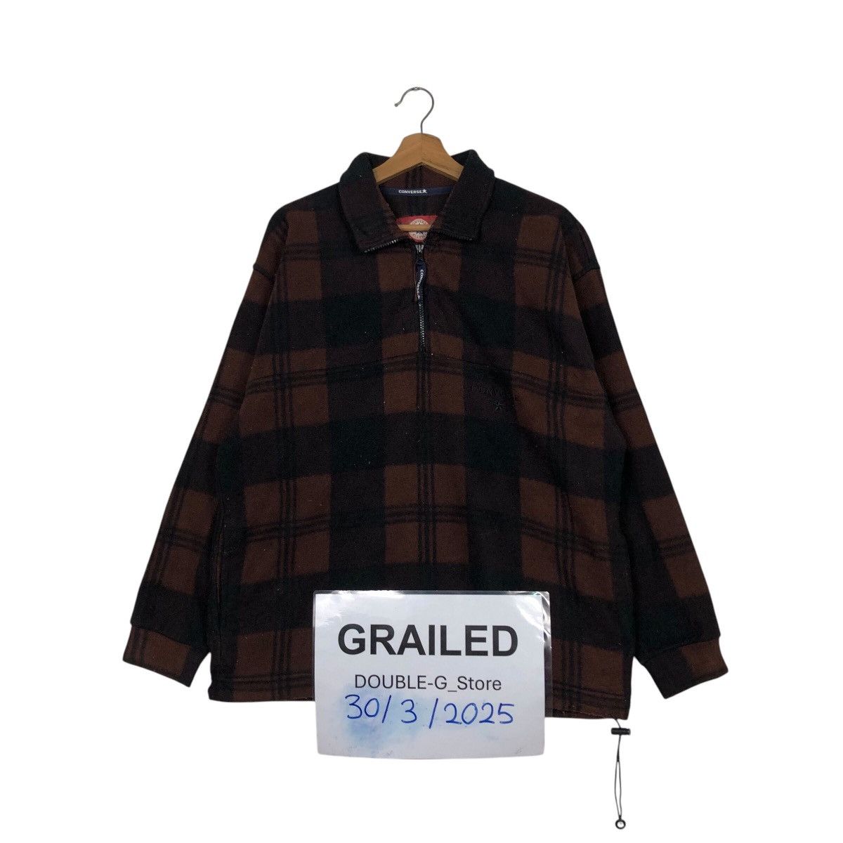 📌Vintage Half Zipper Sweater Converse All Star Boston Usa