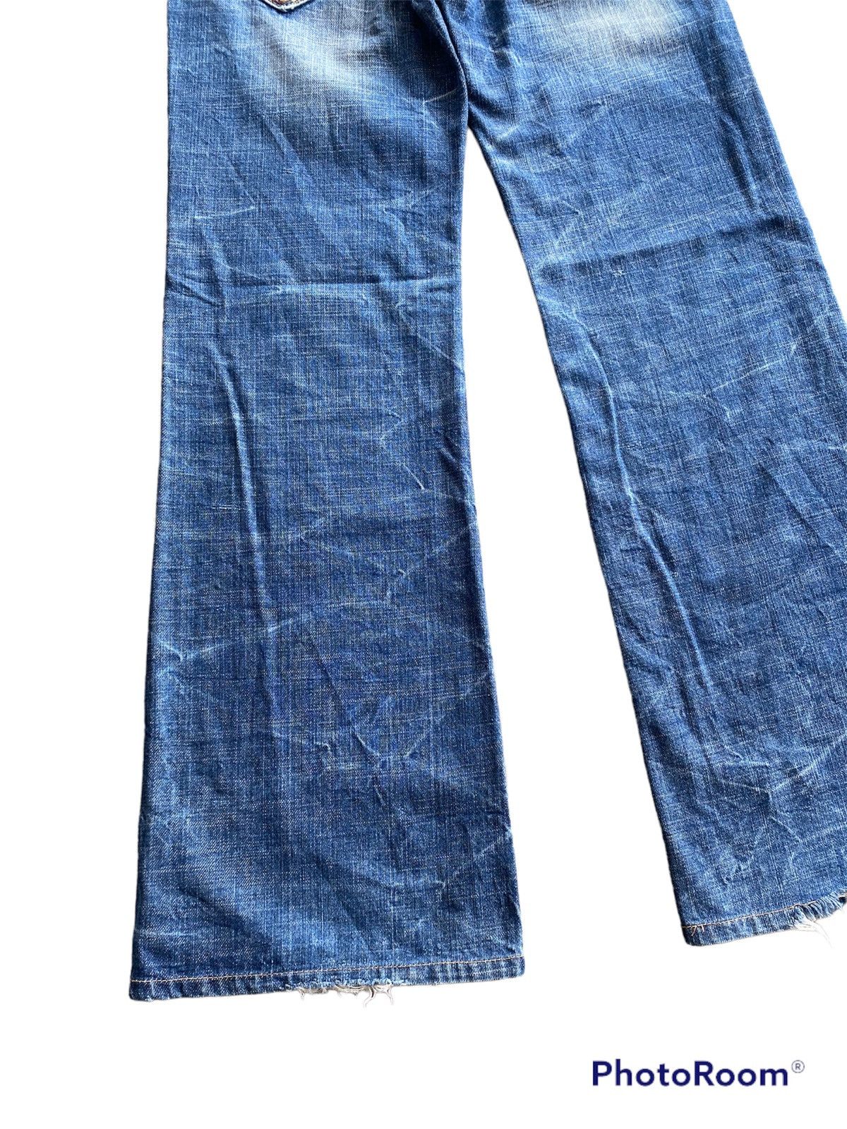 Hysteric Glamour × If Six Was Nine × Japanese Brand Baggy Flare Japan Red Pepper Low Rise Wide Leg Size US 29 - 2 Thumbnail