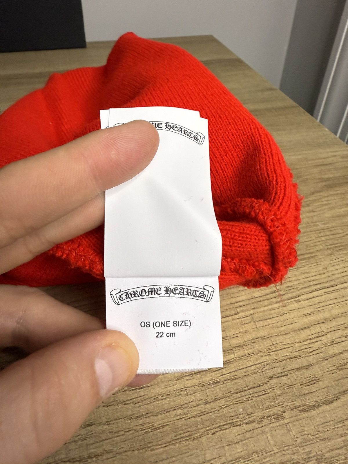 Chrome Hearts Chrome Hearts Red Beanie Size ONE SIZE - 4 Thumbnail