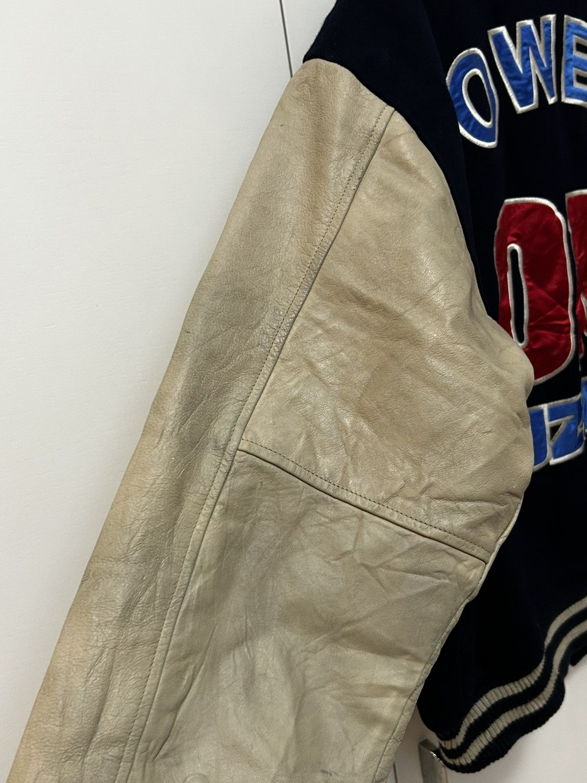 Japanese Brand Vintage Suzuki motor company leather/wool varsity jacket Size US L / EU 52-54 / 3 - 4 Thumbnail