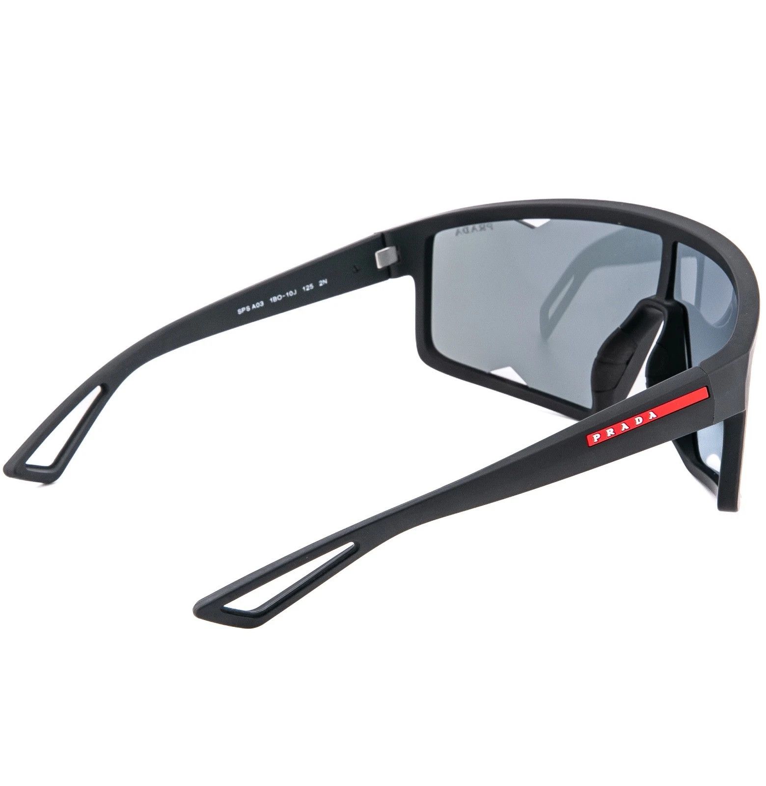 Prada PRADA A03 Linea Rossa Sport Black Violet Sunglass PSA03S Size ONE SIZE - 6 Thumbnail