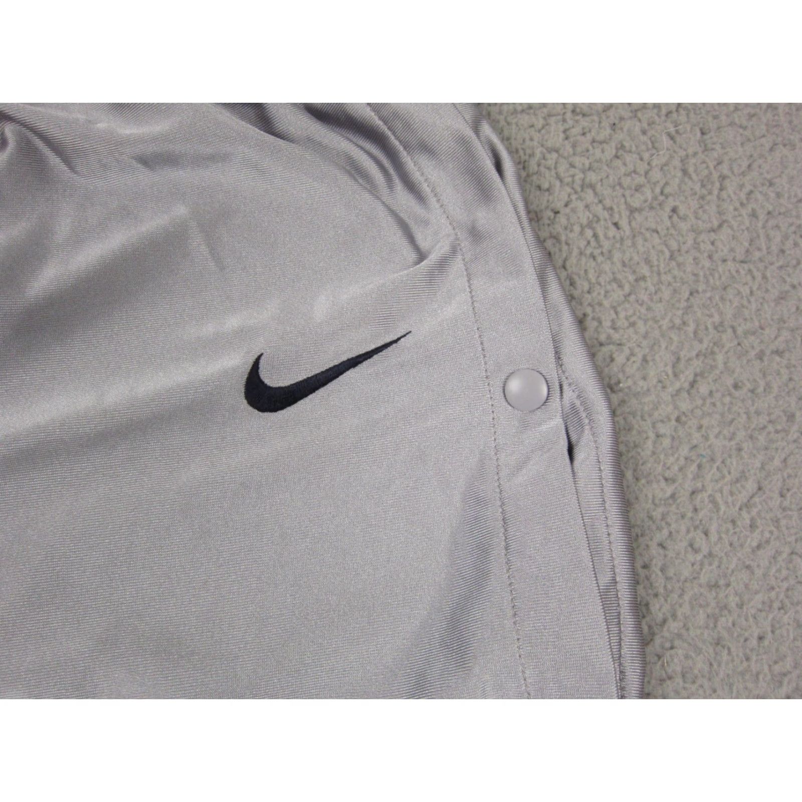 Nike VINTAGE Nike Pants XL Mens Gray 90s Warmup Snap Button Athletic Regular - 90s - MS? Size US 36 / EU 52 - 3 Thumbnail