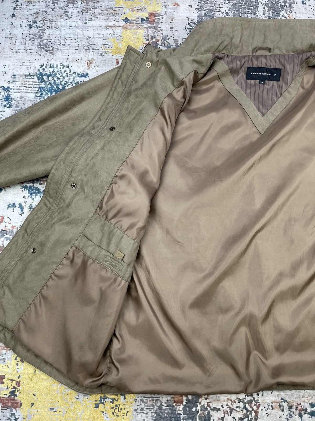 Kansai Yamamoto Kansai Yamamoto Moleskin Like 2 Collar Quilt Padded Jackets Size US M / EU 48-50 / 2 - 8 Thumbnail