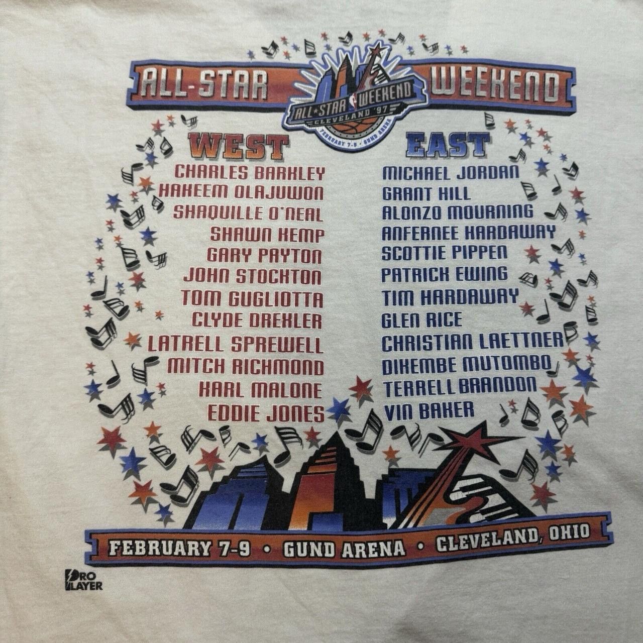 Pro Player Vintage 1997 Cleveland ALL-Star Game NBA Tee Size L Size US L / EU 52-54 / 3 - 5 Thumbnail