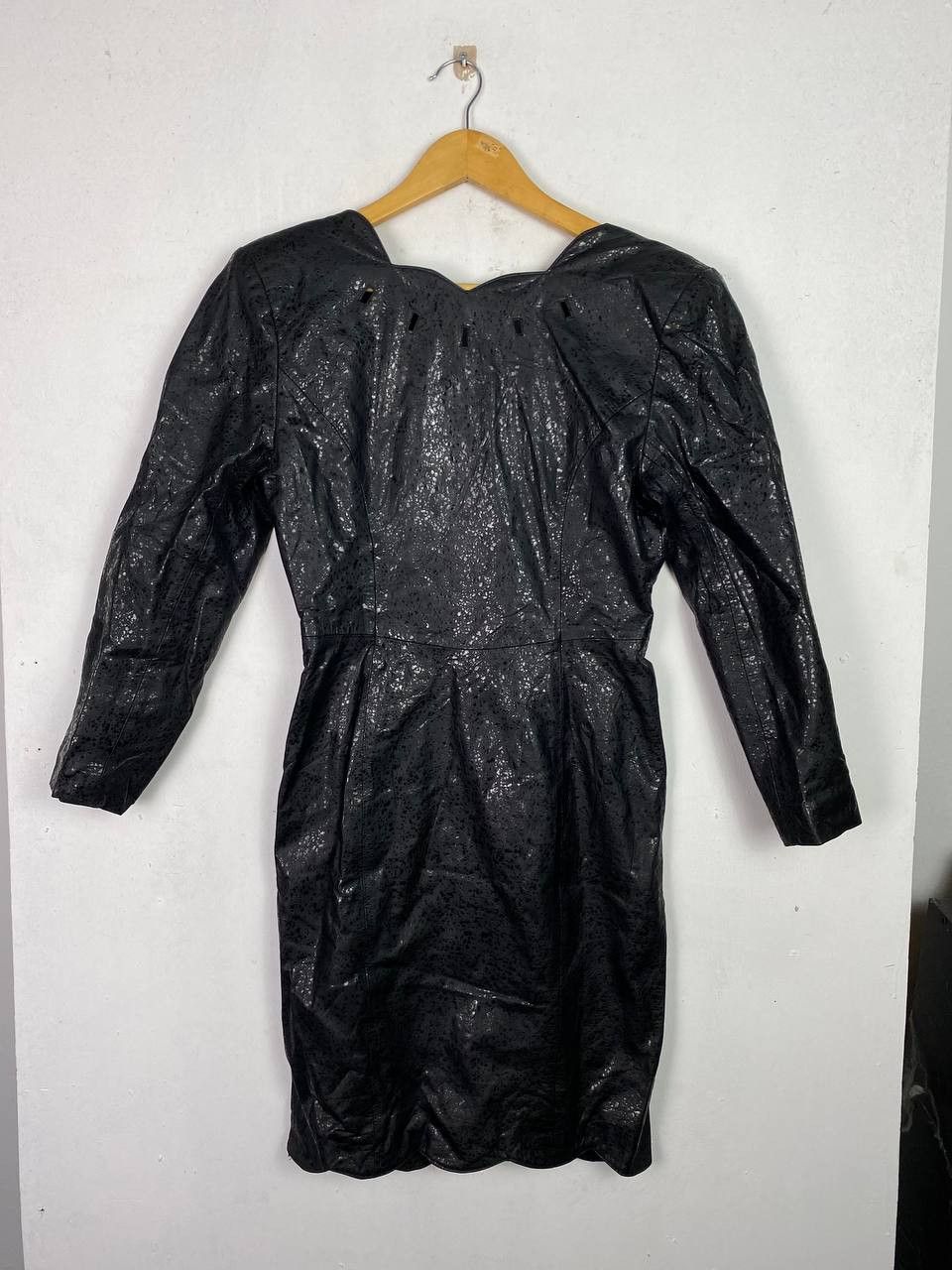 Japanese Brand lilian gray leather dress very nice design Size S / US 4 / IT 40 - 1 Thumbnail