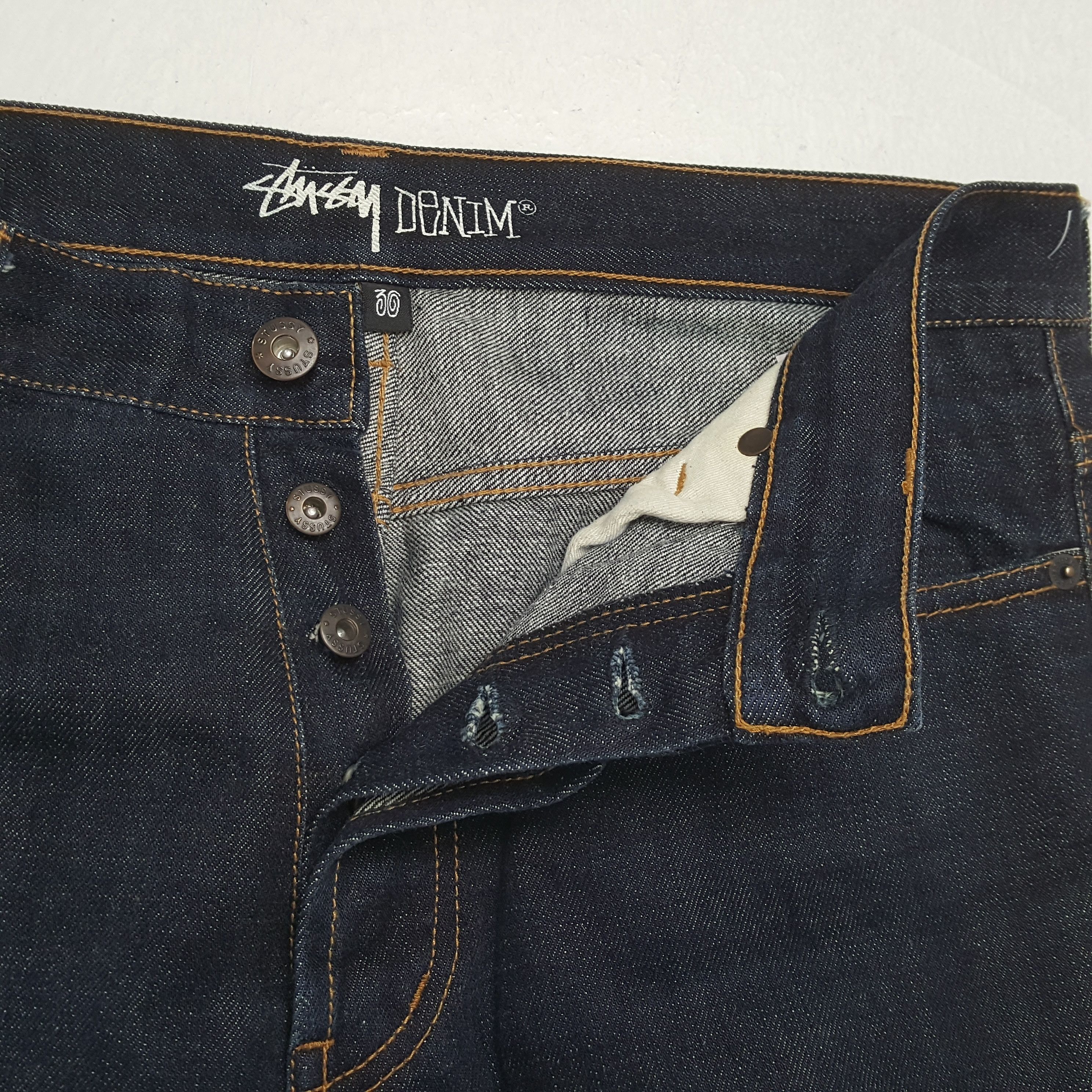 Stussy × Vintage Vintage STUSSY Streetwear Skateboard Style Logo Design Jean Size US 30 / EU 46 - 12 Thumbnail